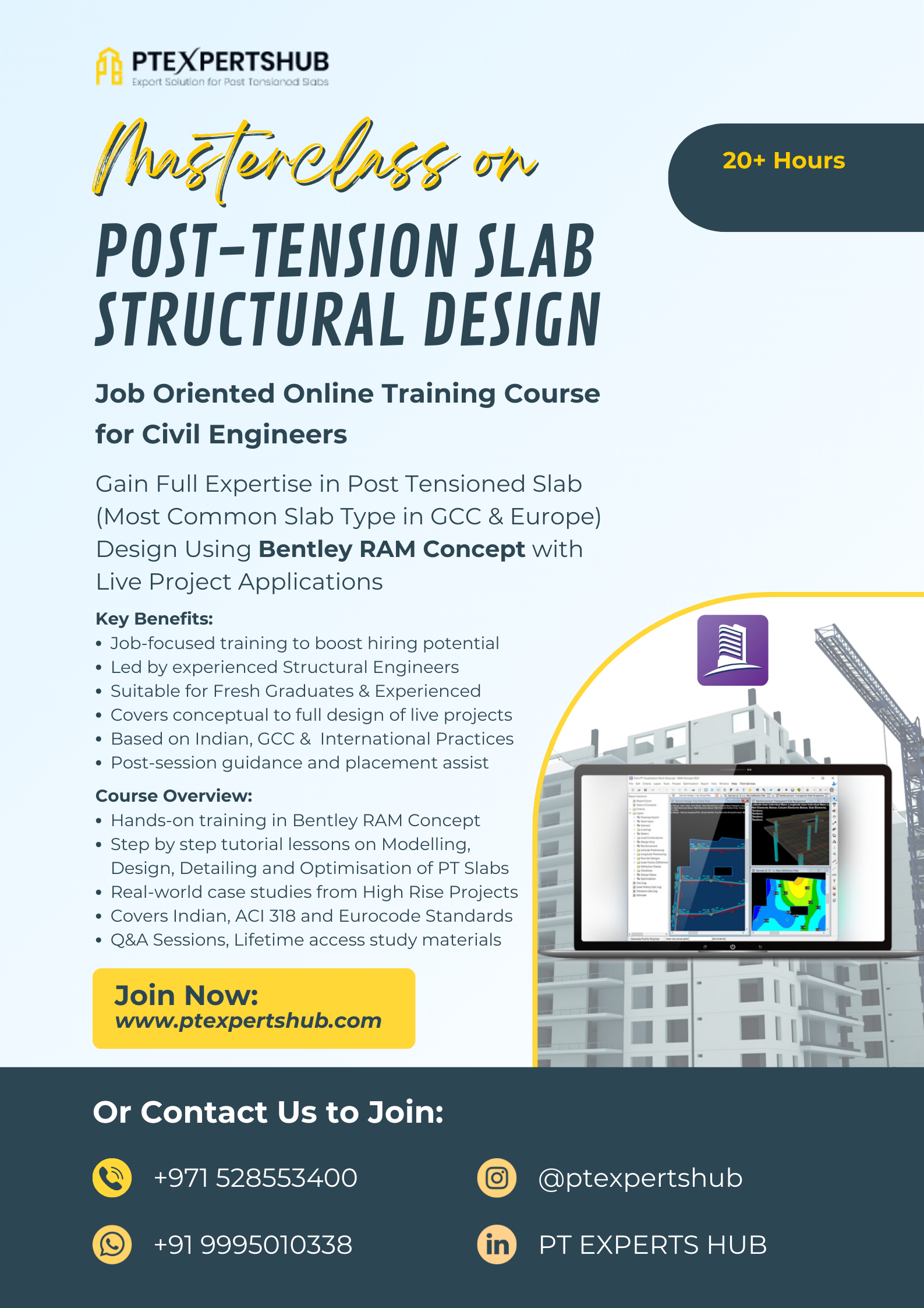 Post tension masterclass poster